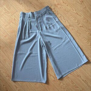 Grey Culottes Baggy Shorts Vintage Handmade Wide Leg Capri